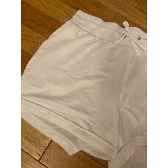 The Sweatshirt Project women's White casual comfort Drawstring sweat Shorts XL - Picture 2 of 8